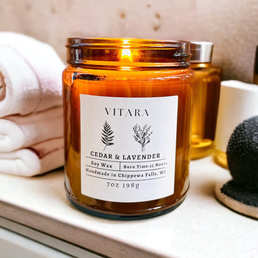 Cedar & Lavender Soy Candle