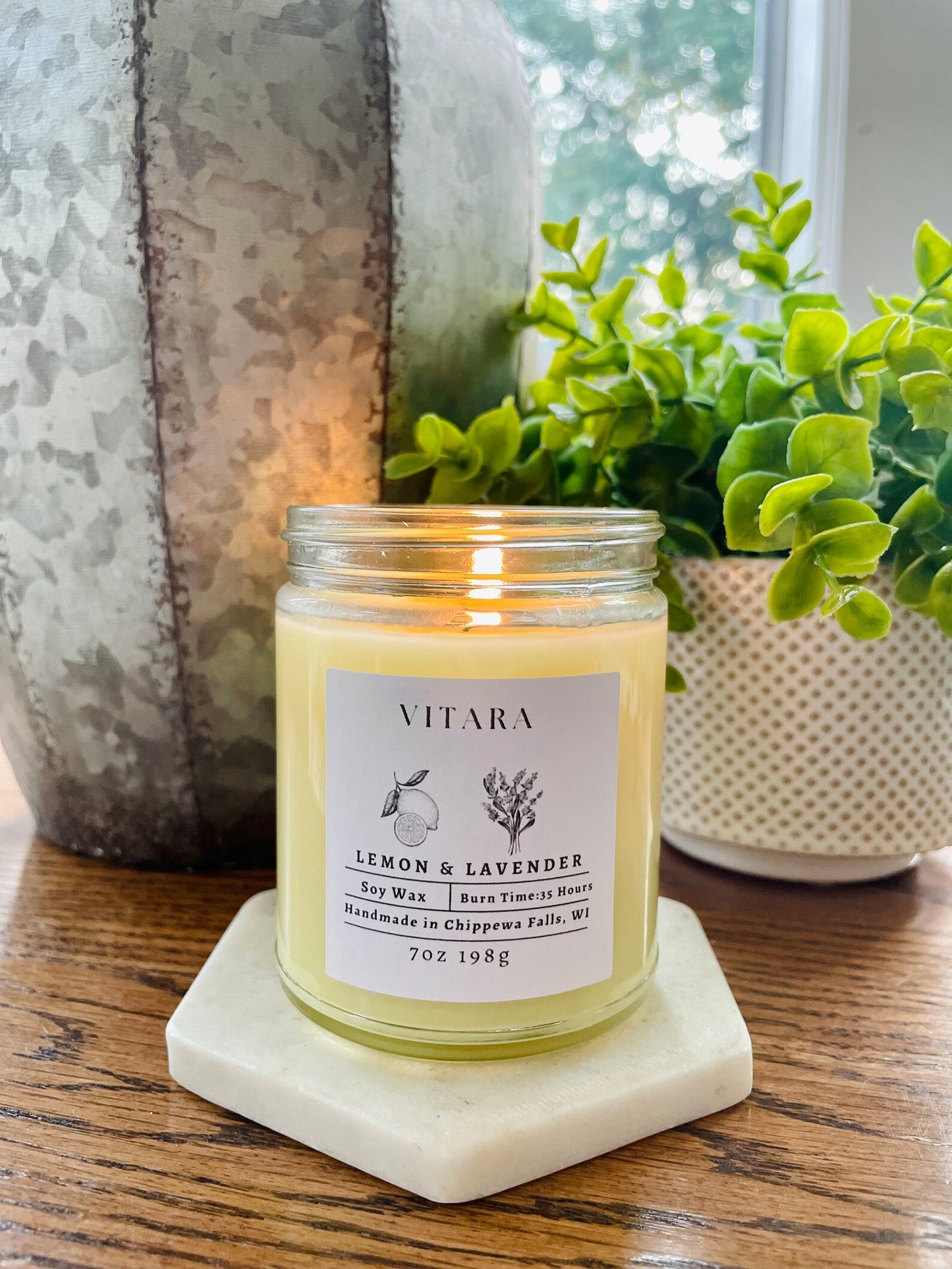 Lemon & Lavender Soy Candle