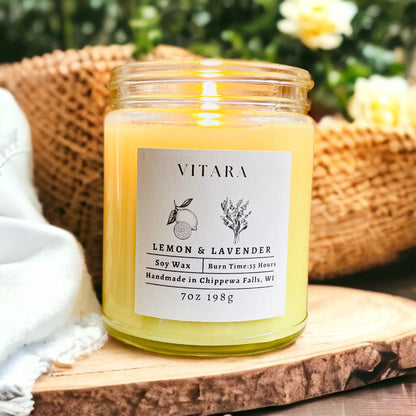 Lemon & Lavender Soy Candle