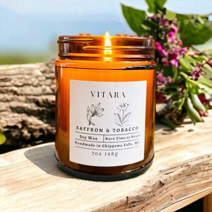 Saffron & Tobacco Soy Candle